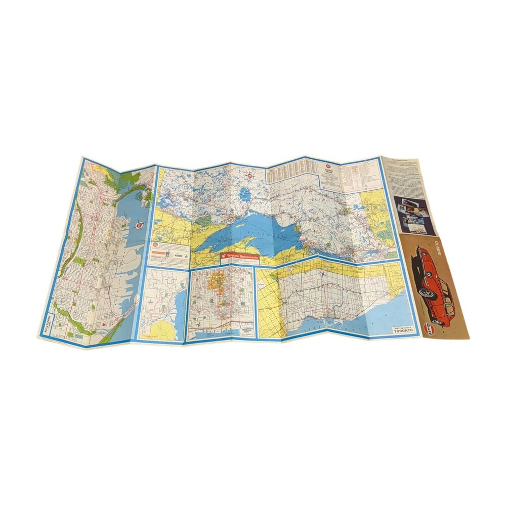 Vintage AAA & Gulf Travel Maps – New England, Eastern Canada, Ontario Avanti - Picture 5 of 6